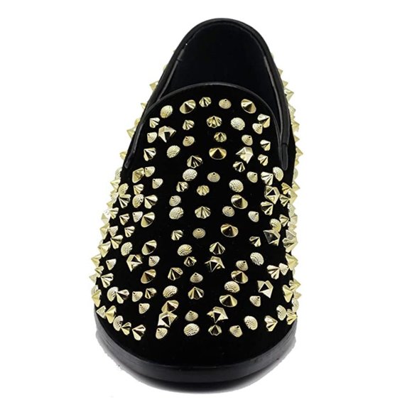 Men\'s Vintage Spike Dress Loafers Slip On Fashion Shoes Classic Tuxedo Dress Sho main image 4